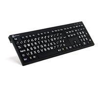 Logickeyboard XLPrint NERO White on Black PC Keyboard