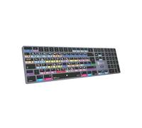 Logickeyboard LKB-MCOMP-TM-UK Full-size (100%) Wired & Wireless Bluetooth QWERTY Grey Titanium