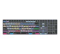 LOGICKEYBOARD Wireless Backlit 'Titan' designed for use with Avid Media Composer on Windows • 'Extended Pro' Layout • p/n LKB-MCOMP-TPC-UK