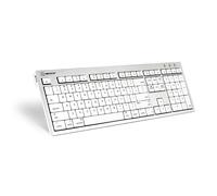 Logickeyboard SKB-CWMU-UK keyboard Office USB QWERTY UK English Silver