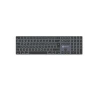 Logickeyboard SKB-TM-UK Full-size (100%) Wired & Wireless USB + Bluetooth Scissor key switch QWERTY Titanium