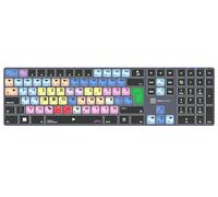 LOGICKEYBOARD Wireless Backlit 'Titan' designed for use with Avid Media Composer on Windows • 'Classic' Layout • p/n LKB-MCOM4-TPC-UK