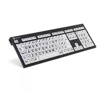 Logickeyboard XL Print keyboard Office USB QWERTY UK English Black White