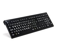 Logickeyboard XL Print NERO keyboard Office USB QWERTY UK English Black