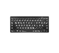 Logickeyboard XL-Print White on Black DE (PC/BT)