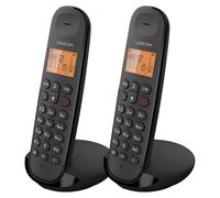 Logicom ILOA 250 Duo Hands-Free Cordless Telephone with Screen, 300 m Range