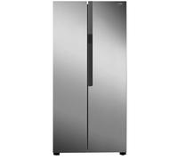 LOGIK LESSBSX23 Slim American-Style Fridge Freezer - Inox, Silver/Grey