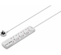 LOGIK Surge Protected 4-Socket Extension Lead with USB - 4 m