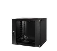 LogiLight 19 inch Wall Casing One Piece 9HE Grey (540X450 mm) Unmounted Black Grey