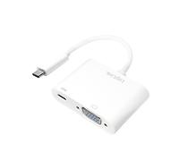 LogiLink 0.14m. 2xUSB-C/VGA USB graphics adapter 1920 x 1200 pixels Wh