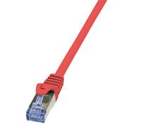 10 pcs : CQ3014S - Patch cord, S/FTP, 6a, stranded, Cu, LSZH, red, 0.25m, 26AWG