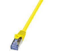 LogiLink 0.25m Cat.6A 10G S/FTP networking cable Yellow Cat6a S/FTP (S