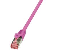 1 pcs x LOGILINK - CQ2029S - Patch cord, S/FTP, 6, stranded, Cu, LSZH, pink, 0.5