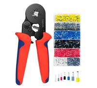 LogiLink 066364 Ratchet Crimp Pliers with 1200 Terminals 2.5-6.0 mm² Red