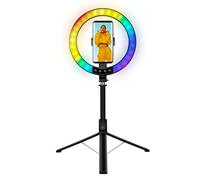 LOGILINK 066678 LUZ LED 26RGB RING 25 CM WITH TRÍPODE EXTENSIBLE SELFIE STICK