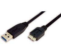 LogiLink CU0026 USB 3.0 zu Micro-B Anschlusskabel schwarz, 1 Meter 1 1 Meter