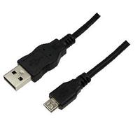 LogiLink 1m USB A-USB Micro B USB cable USB 2.0 Micro-USB B Black