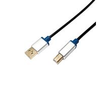 LogiLink 2m. USB2.0-A/USB2.0-B USB cable USB A USB B Black