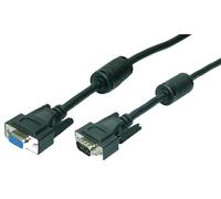 LogiLink 3m VGA M/F VGA cable VGA (D-Sub) Black