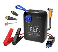 LogiLink 4 in 1 Portable Jump Starter 7200mAh 12V Air Compressor 150psi LED USB