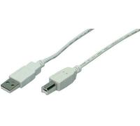 LogiLink 5m USB 2.0 USB cable USB A Mini-USB B Grey