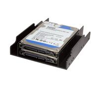 LogiLink AD0010 drive bay panel 2x 3.5" Bezel panel Black