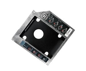 LogiLink AD0016 SSD/S-ATA Hard Drive Caddy Adapter for Laptops with 12.7 mm slot/Slip, black