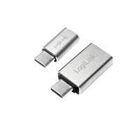 LogiLink AU0040 USB 3.1 (Type C) to USB 3.0 (Type A) Micro USB Adapter Silver