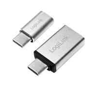 LogiLink AU0040 USB 3.1 (Type C) to USB 3.0 (Type A) Micro USB Adapter Silver
