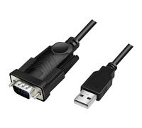 LogiLink AU0048A Adapter USB 2.0 to D-SUB 9-pin 1.5 m Black