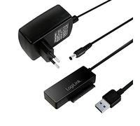LogiLink AU0050 USB 3.0 to SATA 3G/6G Adapter with On/Off Switch Black