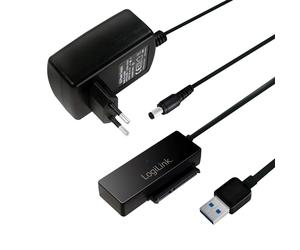 LogiLink AU0050 USB 3.0 to SATA 3G/6G Adapter with On/Off Switch Black