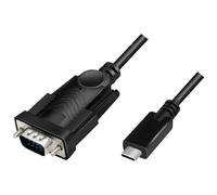 LogiLink AU0051A Series Adapter USB 2.0 C to 9-pin D-SUB 1.2 m Black