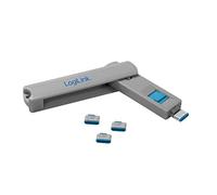 LogiLink AU0052 port blocker USB Type-C Blue, Grey 1 pc(s)