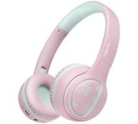 LogiLink BT0073P Headset On-ear Bluetooth Rose Light blue Foldable