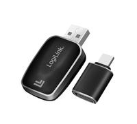LogiLink BT0076 Wireless BT 5.0 Car Adapter for CarPlay & Android Car, USB-A + USB-C