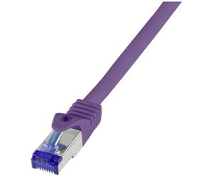 LogiLink C6A059S RJ45 CAT 6a S/FTP 2.00 m Purple 1 pc.