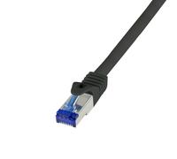 LogiLink C6A063S RJ45 Cat 6a S/FTP, 3 m, Schwarz, 1 Stück