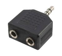 LogiLink CA1002 cable gender changer 3.5mm 2x3.5mm Black