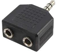 LogiLink CA1002 cable gender changer 3.5mm 2x3.5mm Black