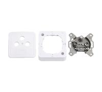LogiLink CA1003 outlet box Type F Silver. White