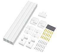 LogiLink Cable Trunking Kit, 67-piece, White, 3.8m, Wall Mount, Self-Adhesive