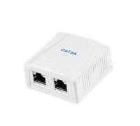 LogiLink Cat.6A Surface Mounted Box 2 x RJ45. shielded
