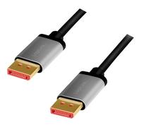 LogiLink CDA0105 AV Cable DisplayPort to DisplayPort 2m Black/Grey