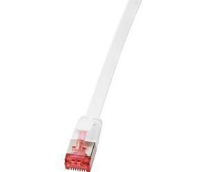 LogiLink CF2051S CAT 6 U/FTP Slim Flat Patch Cable 2m White Gold P...
