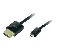 LogiLink CH0048 HDMI to Micro HDMI Cable, 1.5 Meter Length, Black, Black