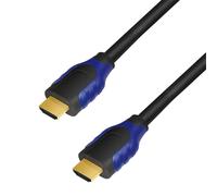 Logilink CH0061 HDMI Cable Standard High Speed with Ethernet for Resolutions up to 4096 x 2160, Ultra HD and 3D Black, 1 m