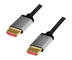 LogiLink CHA0104 HDMI AV Cable Black-grey 1 m 1x HDMI plug - 1x HD...