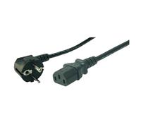 LogiLink CP095 power cable Black 3 m CEE7/7 C13 coupler