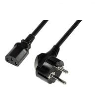 LogiLink CP095 Power Cable CEE 7/7 Angled to IEC C13 Straight 3m Black